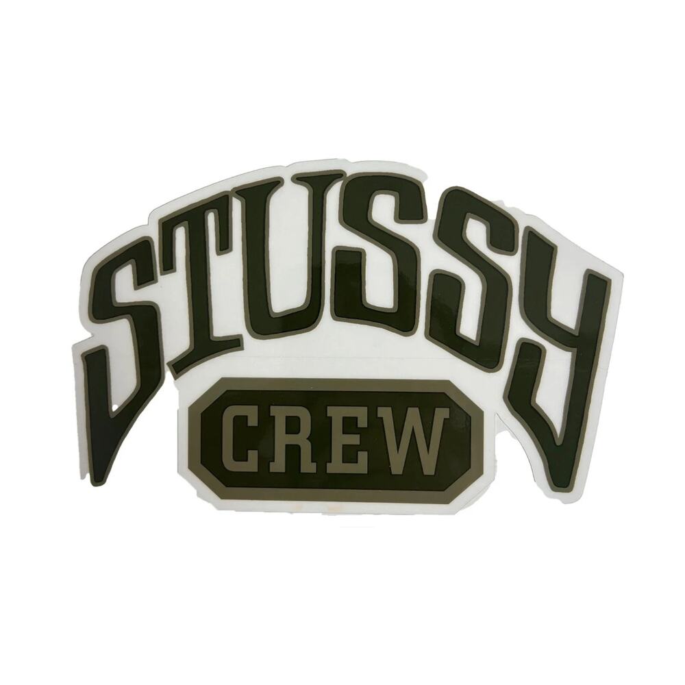 Stussy Logo Crew Sticker Skate Surf Decal Streetwear Brand New